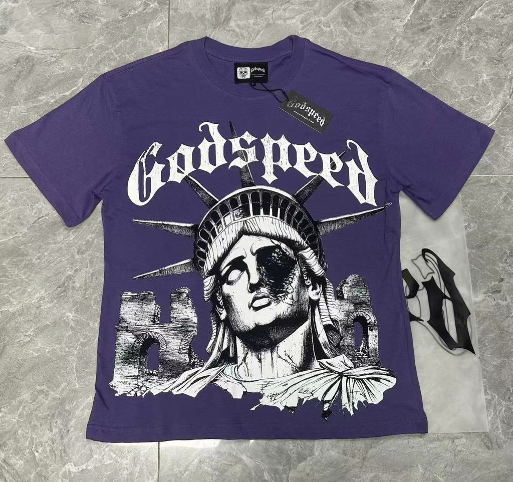 Godspeed Statue of Liberty Graphic T-Shirt