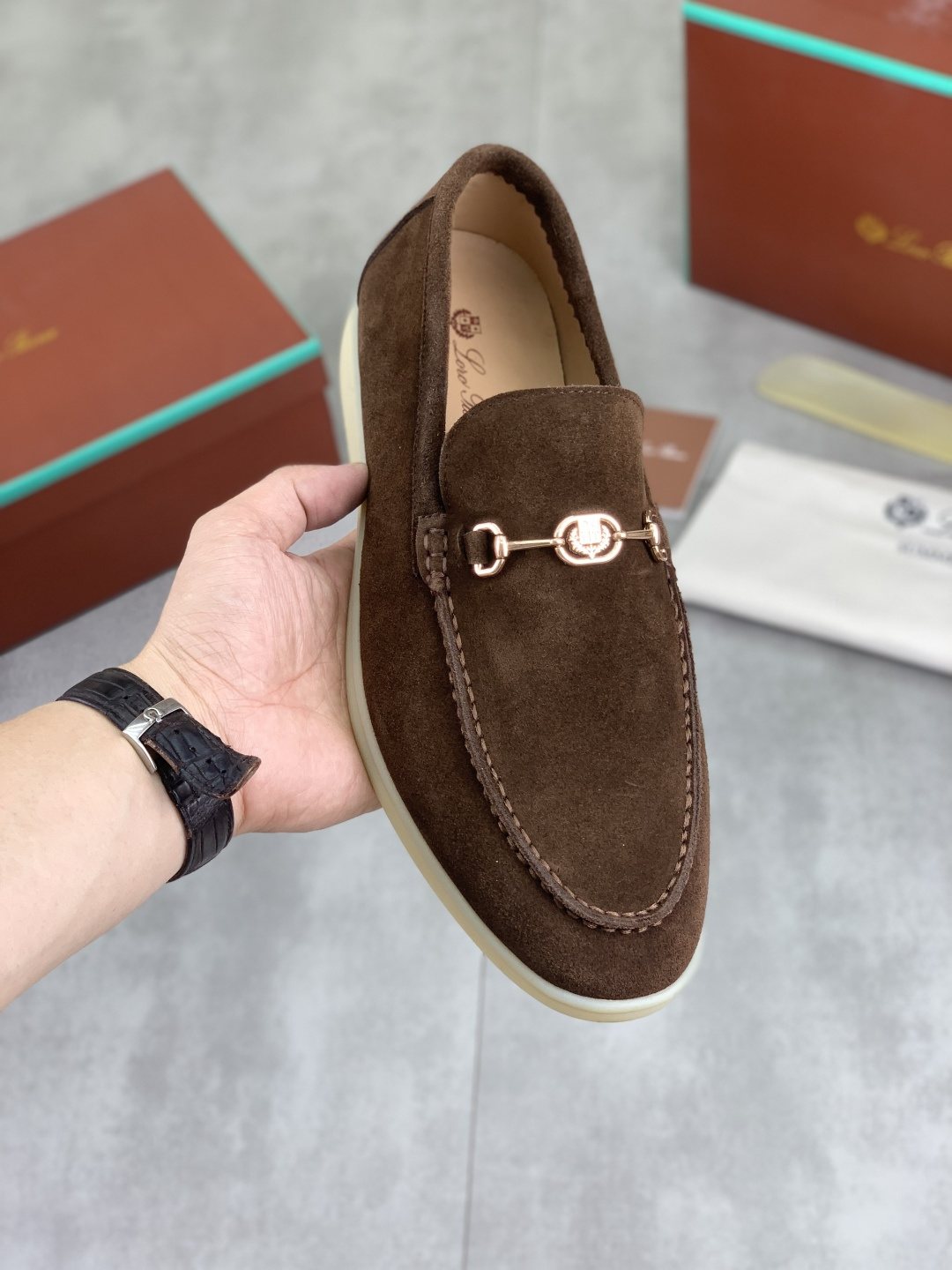 Loro Piana Bit Loafers